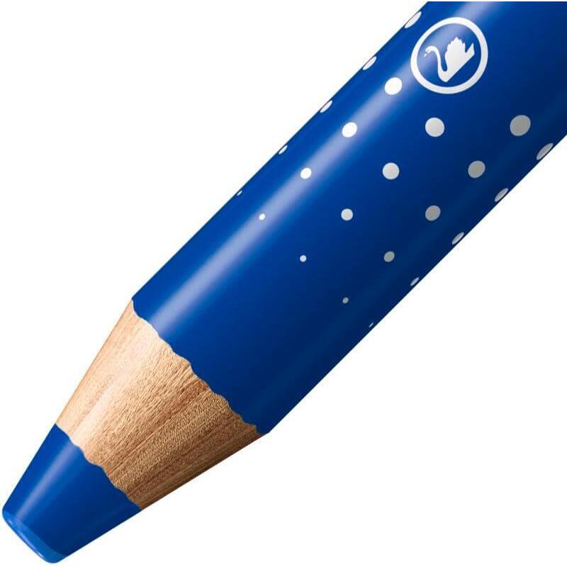 Pack De 5 Unidades Stabilo Markdry Marcador Para Pizarra - Mina Xxl De 10mm - Madera 100% Certificada Prfc - Color Azul