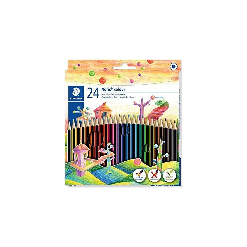 Pack De 5 Unidades Staedtler Lápices De Colores Noris Colour Wopex Ecológico Surtidos Estuche 24 Ud