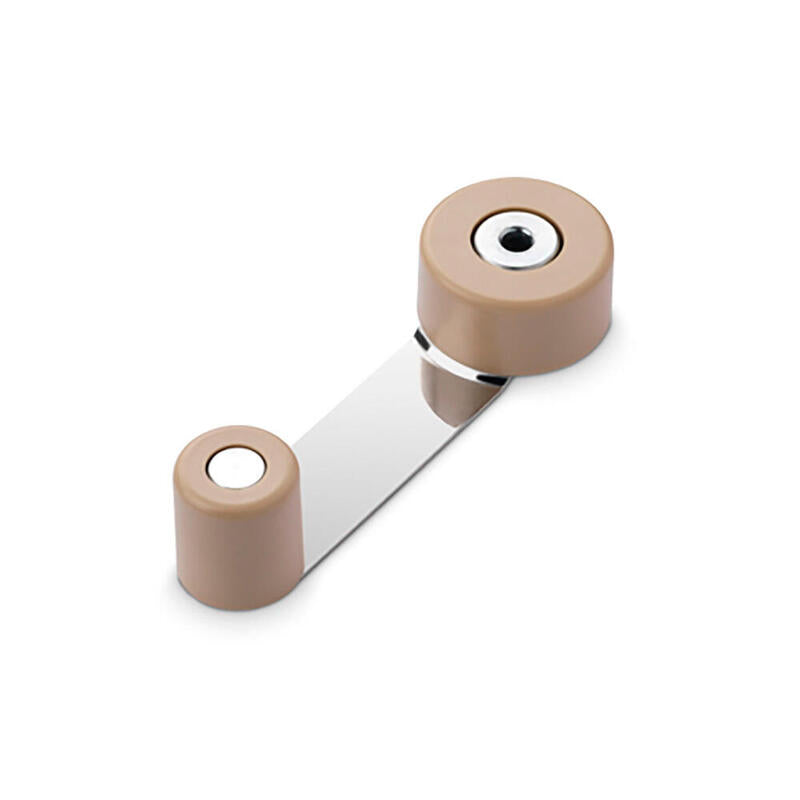 Pack De 5 Unidades - Tope Retenedor Giratorio Metalico Beige (Blister) Inofix