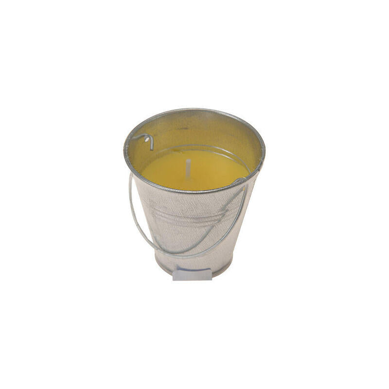 Pack De 5 Unidades - Vela Citronela Antimosquitos Con Recipiente Metalico 30g Ø6,5cm