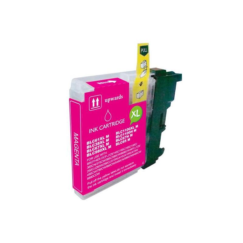 Pack De 50 Unidades Bulk - Brother Lc980xl/Lc1100xl/Lc985xl Magenta Tinta Generica - Reemplaza
