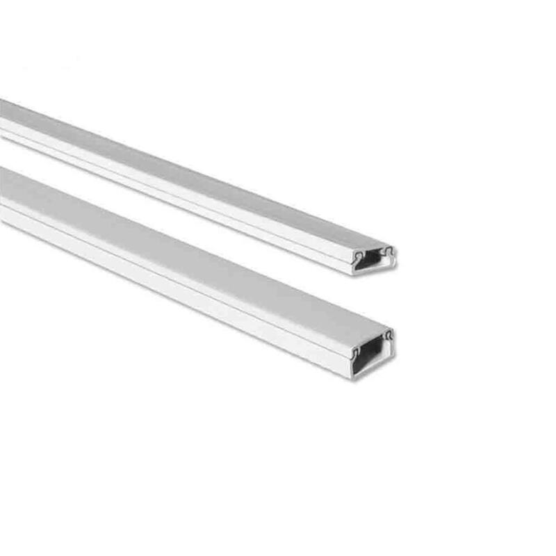 Pack De 50 Unidades - Mini Canal Adhesiva Blanca 2m 10x10mm (Precio Por Metro)