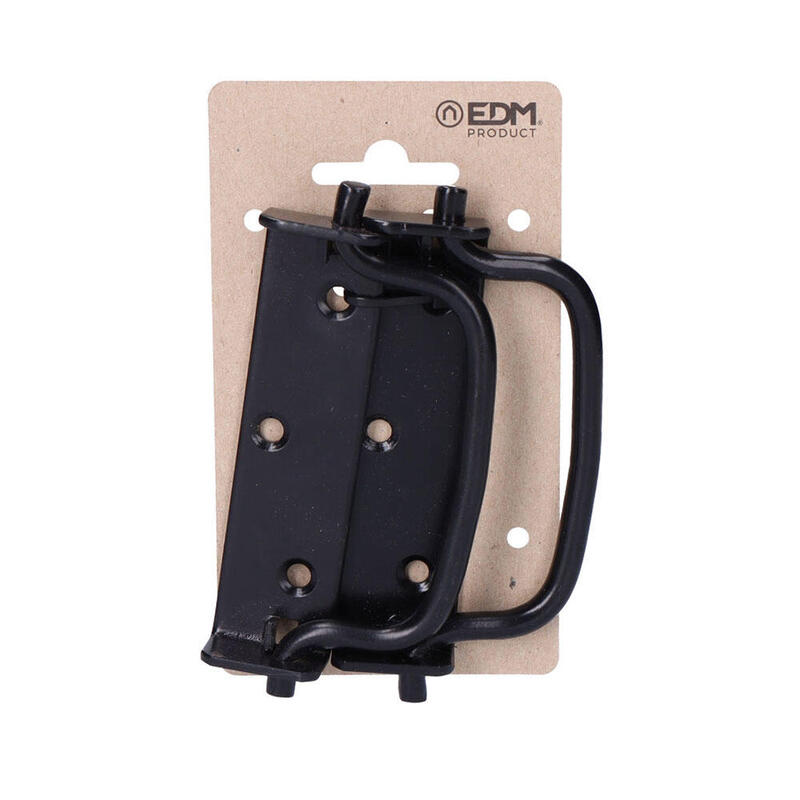 Pack De 6 Unidades - 2 Unid.. Asa Abatible Con Tope 100mm Color Negro Edm