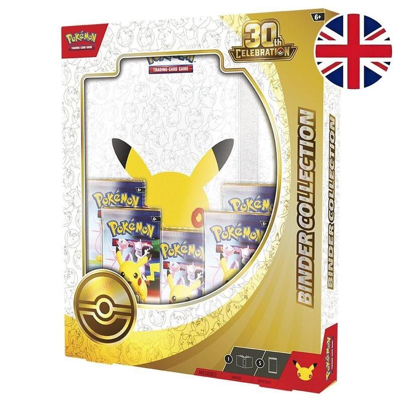 Pack De 6 Unidades - Album Juego Cartas 30th Aniversario Pokemon Ingles