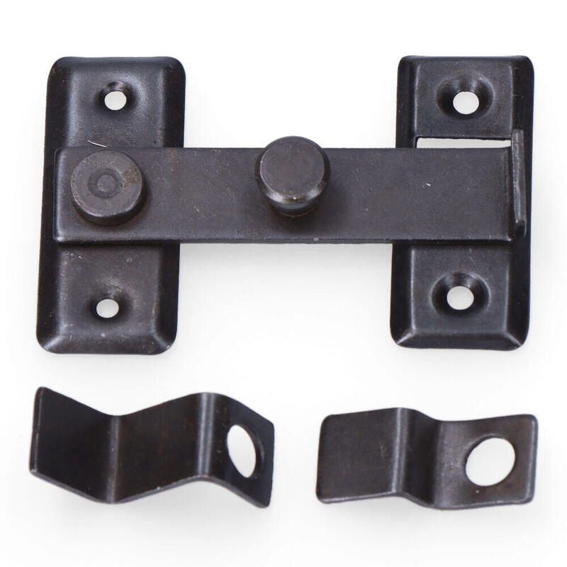 Pack De 6 Unidades - Aldaba Reversible 8cm H Zinc Negro Edm