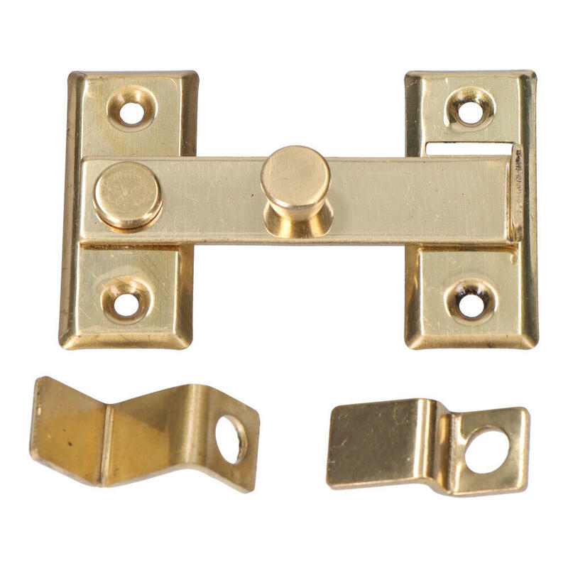 Pack De 6 Unidades - Aldaba Reversible 8cm Laton Pulido Edm