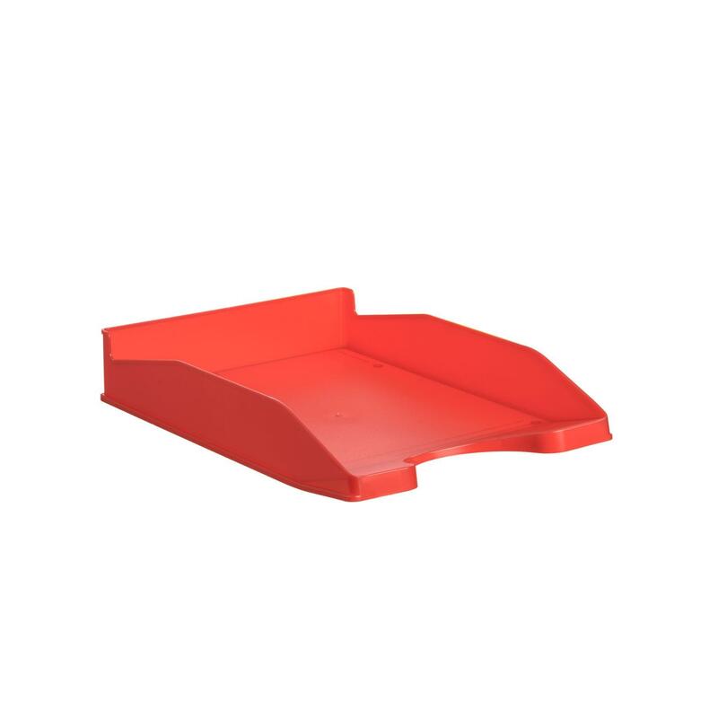 Pack De 6 Unidades Archivo 2000 Bandeja Apilable En 3 Posiciones Fondo Liso Din A4 Y Folio 345x255x60 Mm Rojo