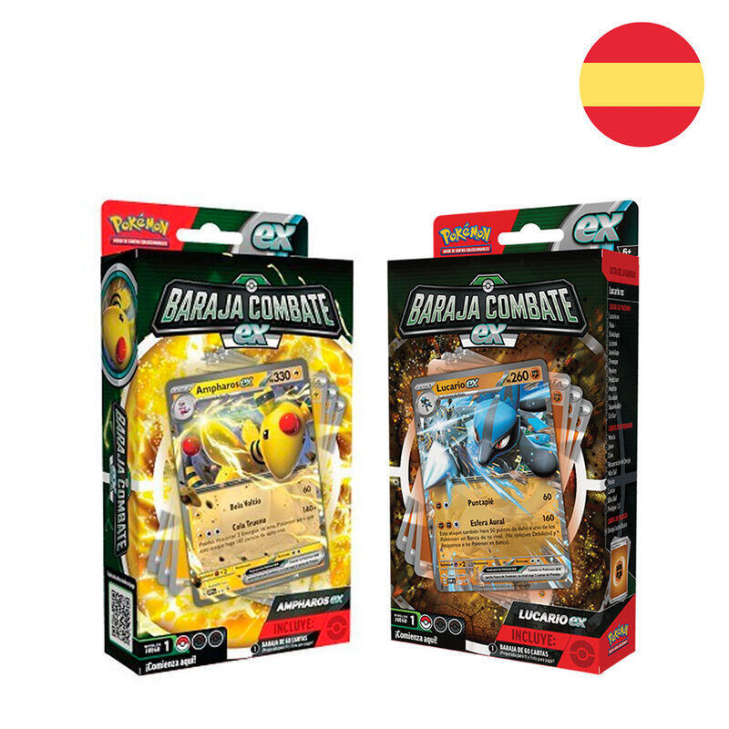 Pack De 6 Unidades - Baraja Juego Cartas Coleccionables Battle Deck Pokemon Surtido Español