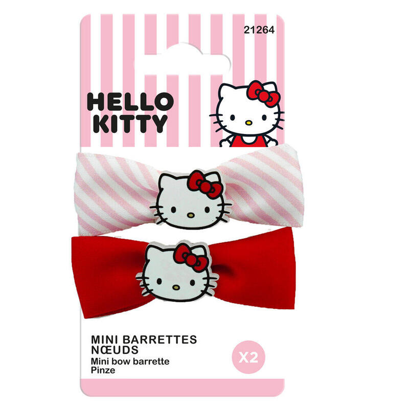 Pack De 6 Unidades - Blister 2 Pinzas Pelo Hello Kitty