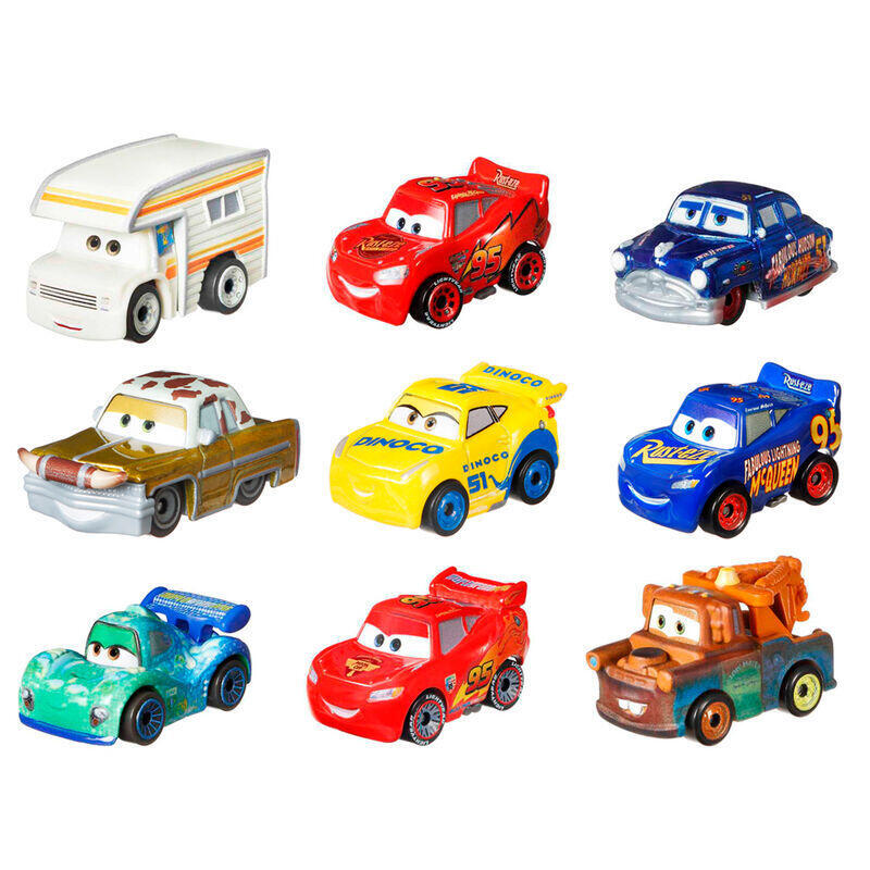 Pack De 6 Unidades - Blister 3 Coches Cars Disney Pixar Surtido