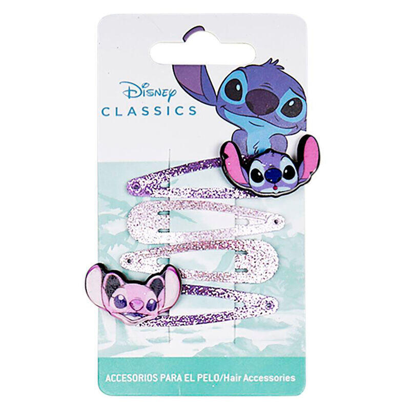 Pack De 6 Unidades - Blister 4 Horquillas Stitch Disney