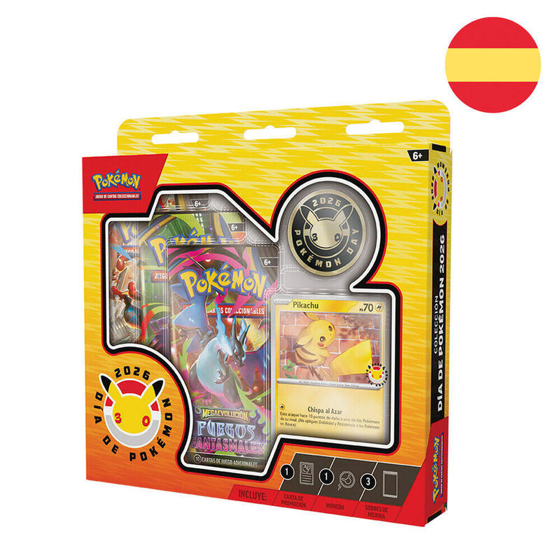 Pack De 6 Unidades - Blister Cartas Special Collection Fuegos Fantasmales Pokemon Español