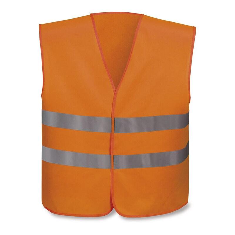 Pack De 6 Unidades - Chaleco De Alta Visibilidad Av Prime Source Naranja Fluor Talla M