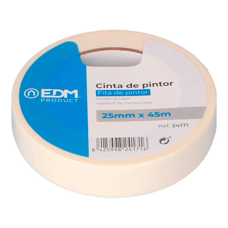 Pack De 6 Unidades - Cinta De Pintor 45m X 25mm Edm "Kreep"