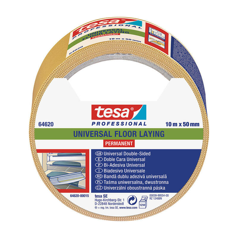 Pack De 6 Unidades - Cinta Doble Cara Suelos 10m X 50mm 64620 Tesa