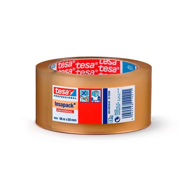 Pack De 6 Unidades - Cinta Embalaje Poliolefina Transparente 66m X 50mm 4024 Tesa