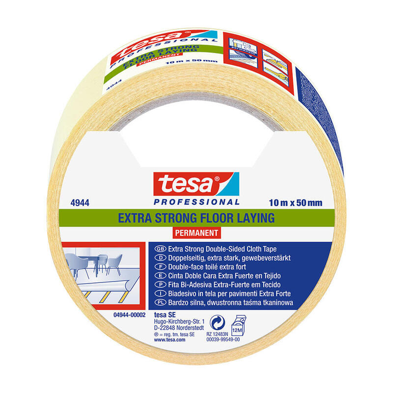Pack De 6 Unidades - Cinta Extrafuerte Suelos 10m X 50mm 4944 Tesa