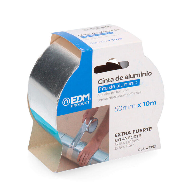 Pack De 6 Unidades - Cinta Multiuso De Aluminio 10m X 50mm Edm