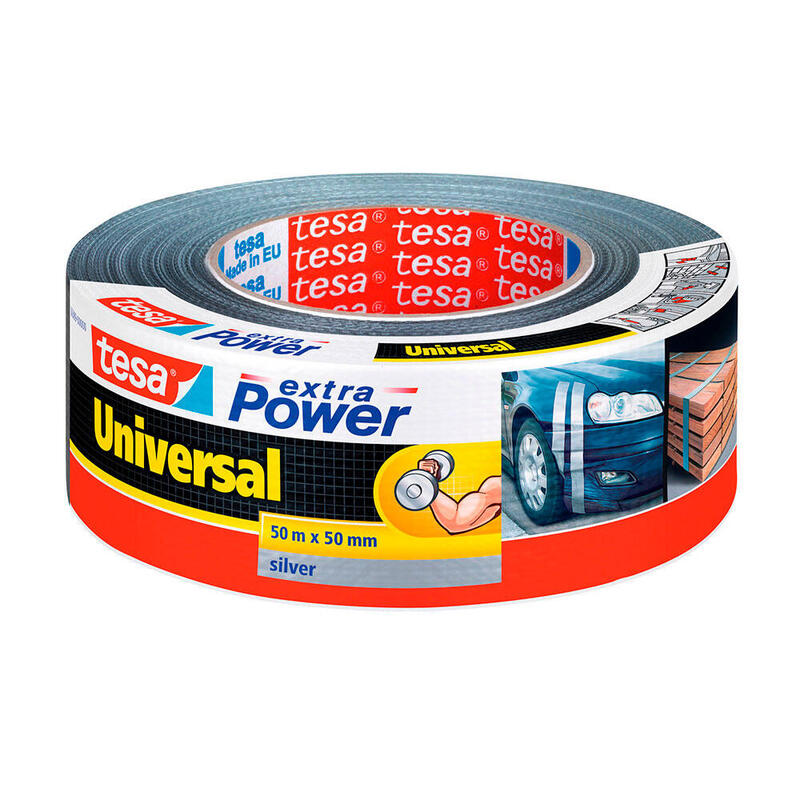 Pack De 6 Unidades - Cinta Universal Plata 50m X 50mm 56389 Tesa