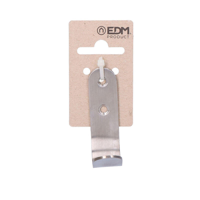 Pack De 6 Unidades - Colgador Simple Acabado Inox. Mate Edm