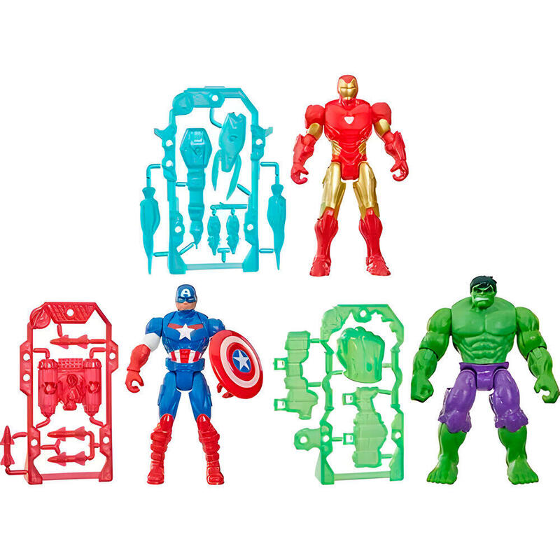 Pack De 6 Unidades - Figura Action Verse Los Vengadores Avengers Marvel 11cm Surtido