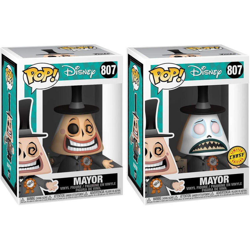 Pack De 6 Unidades - Figura Pop Disney Pesadilla Antes De Navidad Mayor With Megaphone 5 + 1 Chase