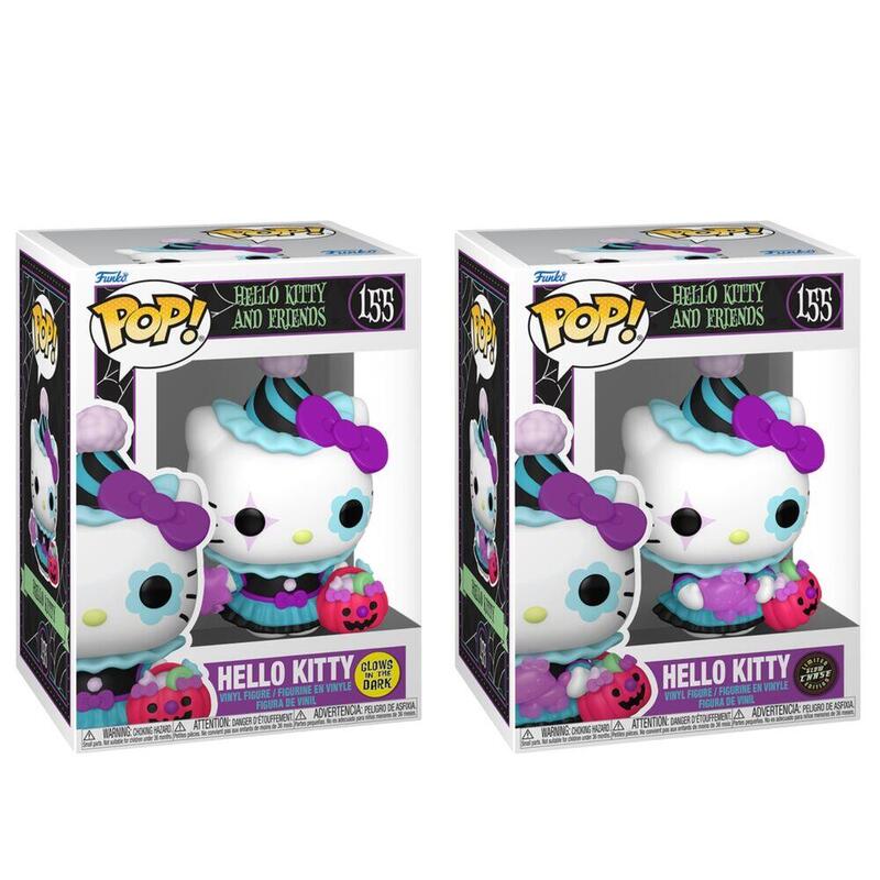 Pack De 6 Unidades - Figura Pop Hello Kitty And Friends - Hello Kitty Spooky Glow 5 + 1 Chase