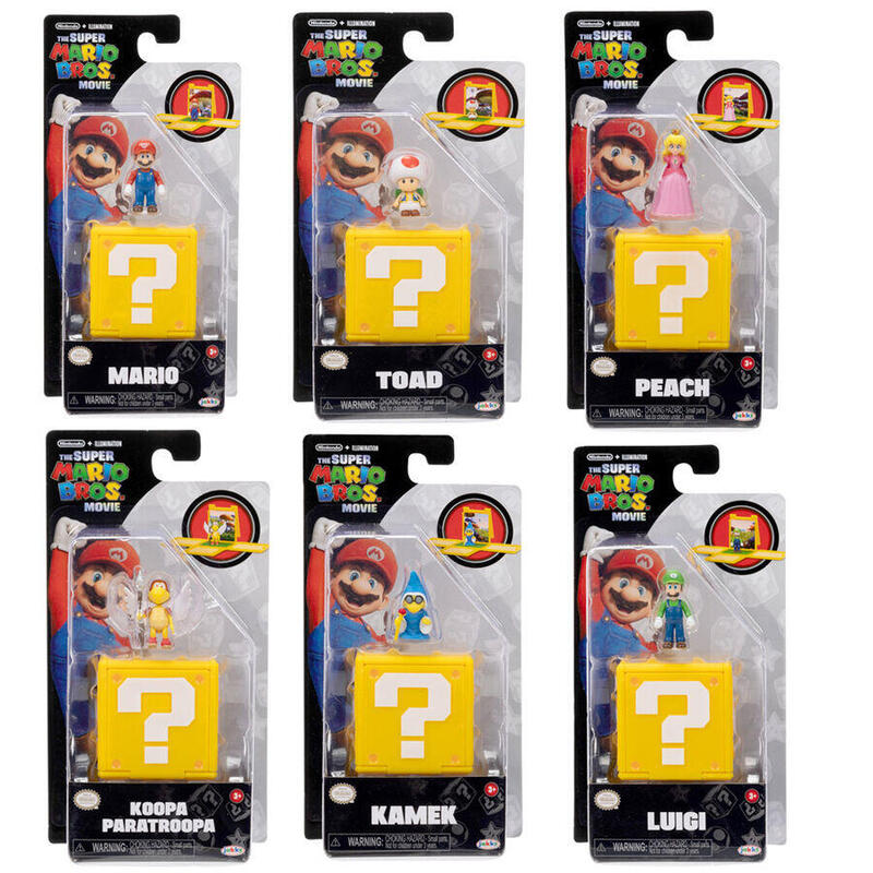 Pack De 6 Unidades - Figura Super Mario La Pelicula Super Mario Bros Surtido