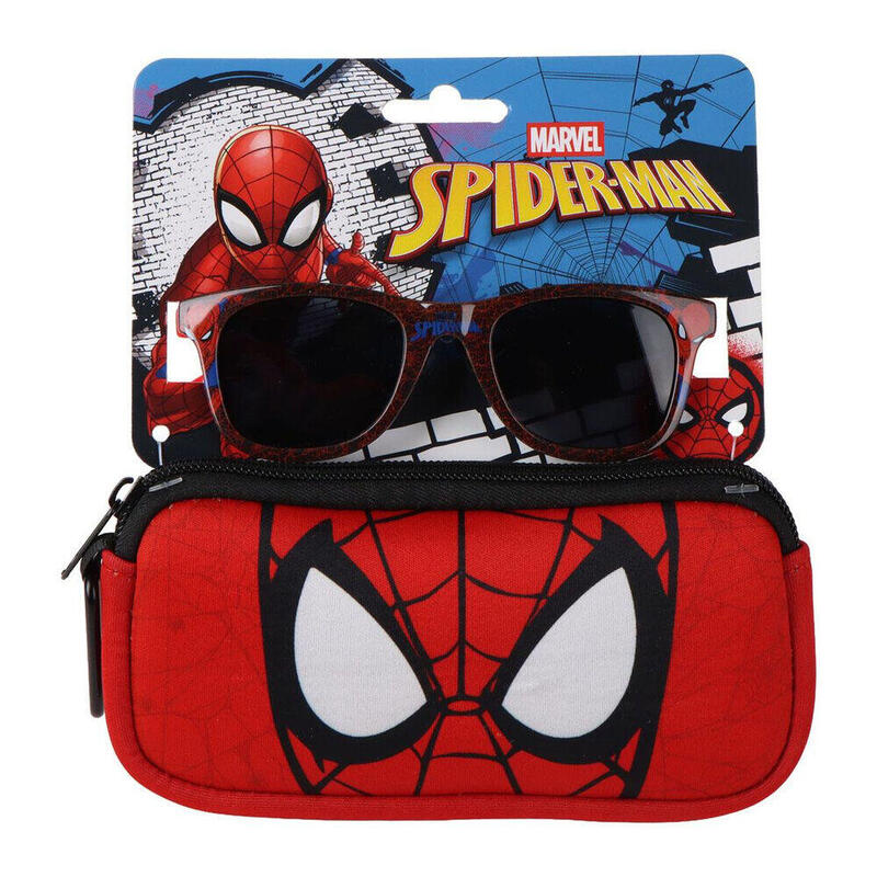 Pack De 6 Unidades - Gafas Sol + Funda Spiderman Marvel
