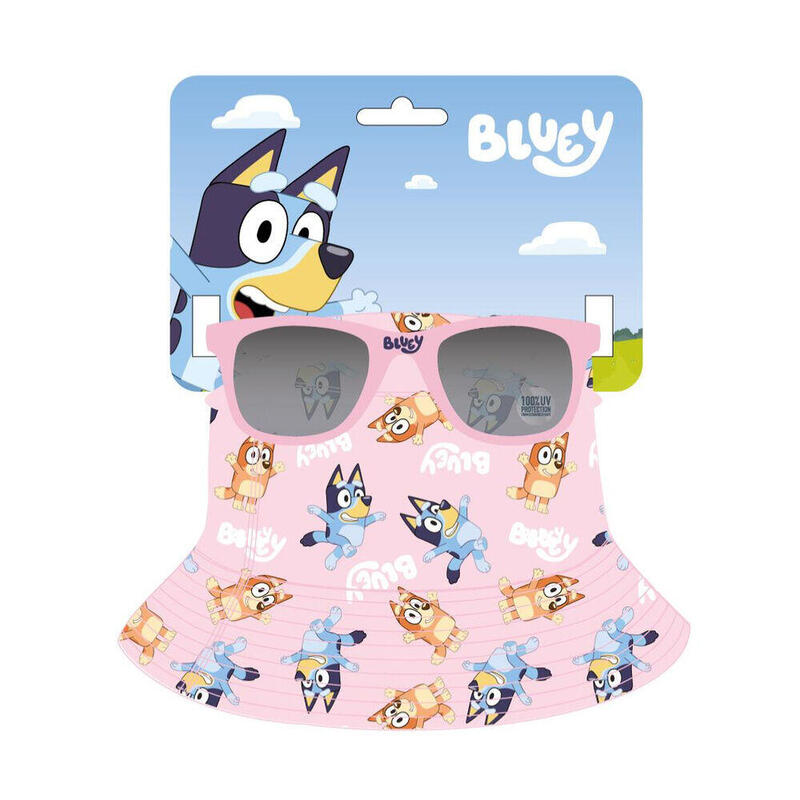 Pack De 6 Unidades - Gorro Pescador + Gafas Sol Bluey