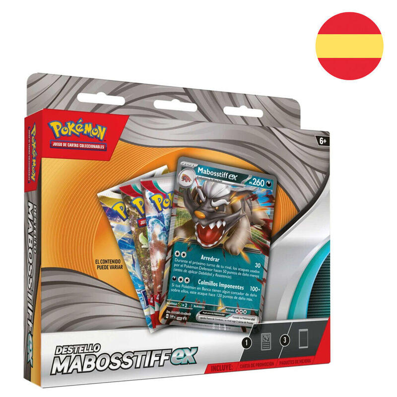 Pack De 6 Unidades - Juego Cartas Mabosstiff Ex Pokemon Español