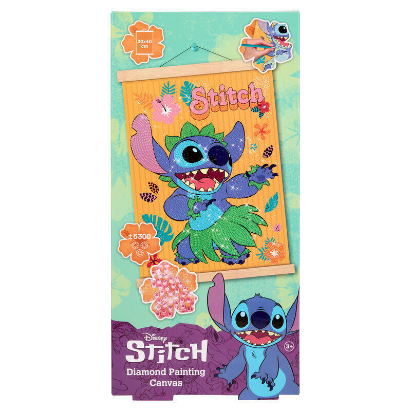 Pack De 6 Unidades - Marco Madera Pinta Con Diamantes Stitch Disney