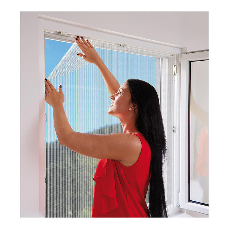 Pack De 6 Unidades - Mosquitera Malla Con Velcro Incluido Blanca 130x150cm