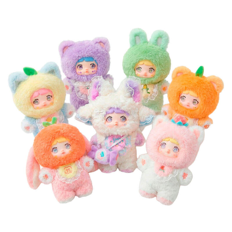 Pack De 6 Unidades - Muñeco Peluche Sorpresa Blind Box Interesting Fruits Series Nommi 18cm Surtido