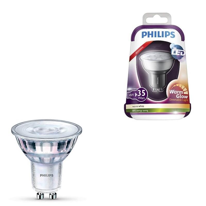 Pack De 6 Unidades Philips Gu10 Consumer Classic Led Foco 4-35w Par16 2700k 36d Dim Blister