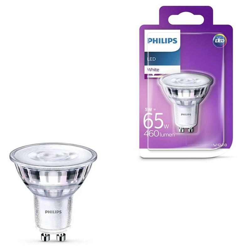 Pack De 6 Unidades Philips Gu10 Consumer Led Foco 6.5-65w Par16 3000k 36d Nd Blister