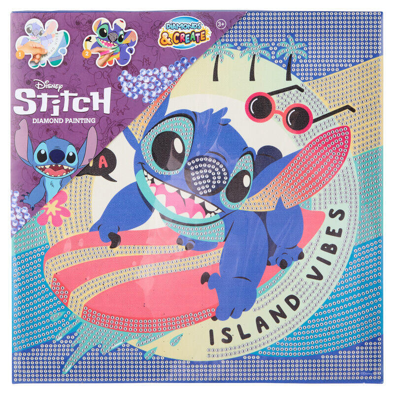 Pack De 6 Unidades - Pinta Con Diamantes Stitch Disney