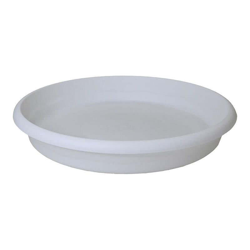 Pack De 6 Unidades - Plato De Inyeccion Para Maceta Terra Ø26cm Blanco Plastiken