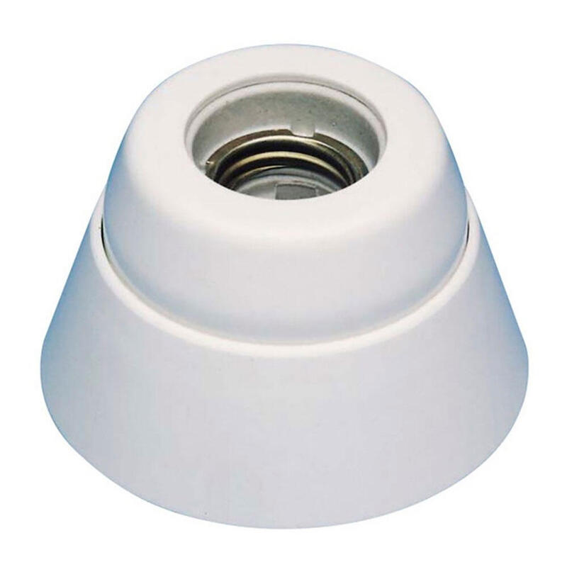 Pack De 6 Unidades - Portalámparas Superficie Recto Interior E27 4 A 250 V~ Porcelana Blanco