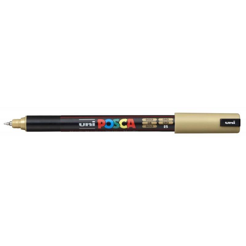 Pack De 6 Unidades Posca Pc-1mr Marcador De Pintura - Punta Roller De Fibra 0.7mm - Linea Extrafina - Tinta Pigmentada