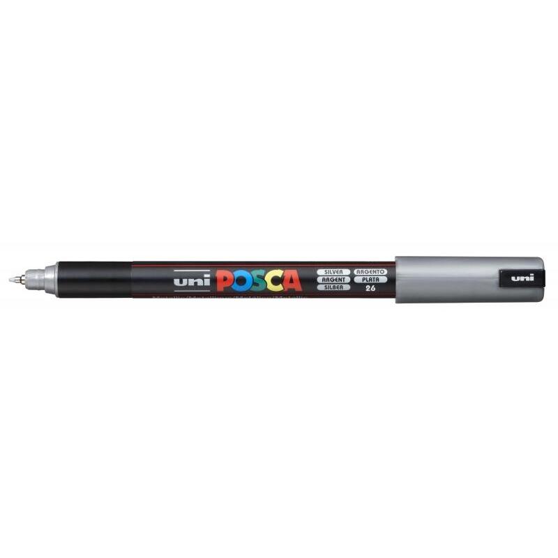 Pack De 6 Unidades Posca Pc-1mr Marcador De Pintura - Punta Roller De Fibra 0.7mm - Tinta Pigmentada Base Al Agua -