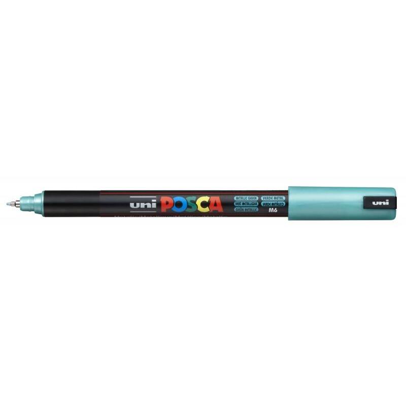 Pack De 6 Unidades Posca Pc-1mr Marcador De Pintura - Punta Roller De Fibra 0.7mm - Tinta Pigmentada Base Al Agua -