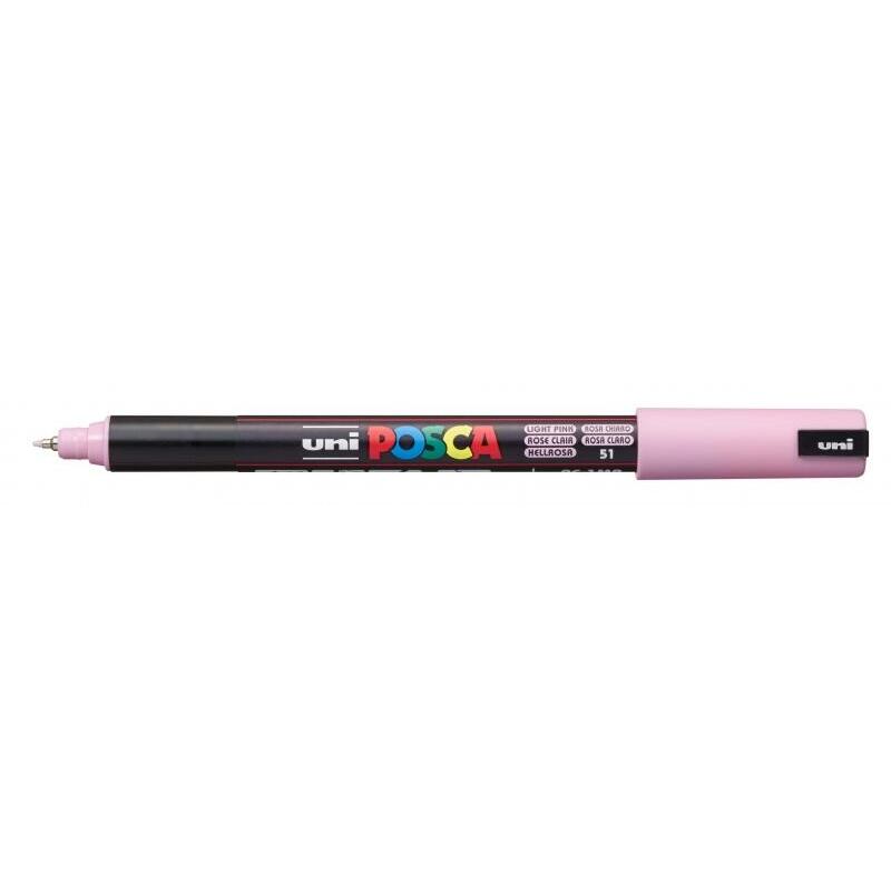 Pack De 6 Unidades Posca Pc-1mr Marcador De Pintura - Punta Roller De Fibra 0.7mm - Tinta Pigmentada Base Al Agua -