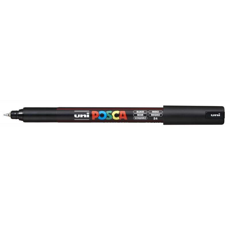 Pack De 6 Unidades Posca Pc-1mr Marcador De Pintura - Punta Roller De Fibra 0.7mm - Tinta Pigmentada Base Al Agua -