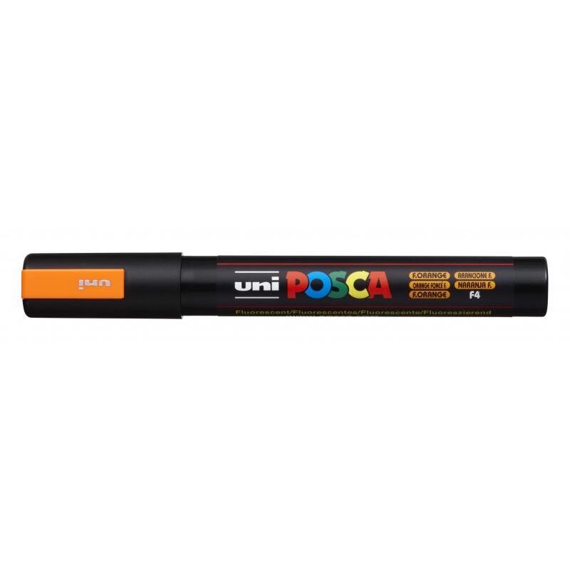 Pack De 6 Unidades Posca Pc-5m Marcador De Pintura - Punta De Bala 1.8-2.5mm - Tinta Base Al Agua - Resistente A La Luz
