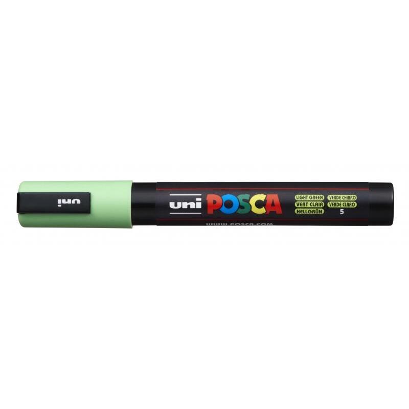 Pack De 6 Unidades Posca Pc-5m Marcador De Pintura - Punta De Bala 1.8-2.5mm - Tinta Base Al Agua - Resistente A La Luz