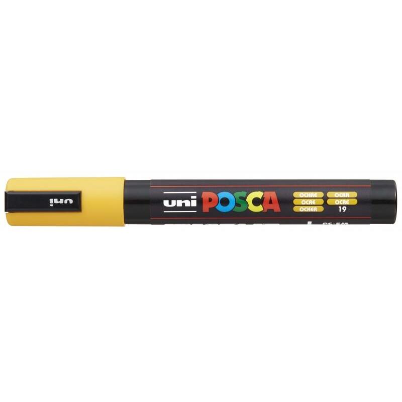 Pack De 6 Unidades Posca Pc-5m Marcador De Pintura - Punta De Poliester 1.8-2.5mm - Tinta Base Al Agua - Resistente A