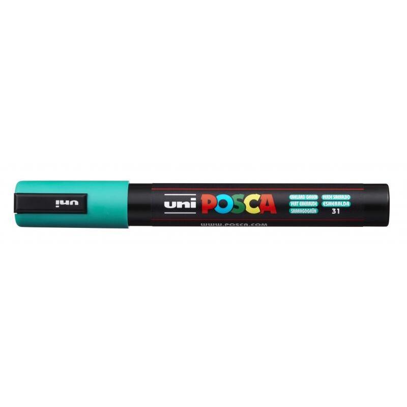 Pack De 6 Unidades Posca Pc-5m Marcador De Pintura - Punta De Poliester 1.8-2.5mm - Tinta Base Al Agua - Resistente A