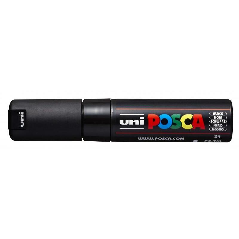 Pack De 6 Unidades Posca Pc-7m Marcador De Pintura - Punta De Bala 4.5-5.5mm - Tinta Base Al Agua - Resistente A La Luz
