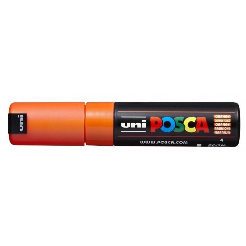 Pack De 6 Unidades Posca Pc-7m Marcador De Pintura - Punta De Bala 4.5-5.5mm - Tinta Base Al Agua - Resistente A La Luz